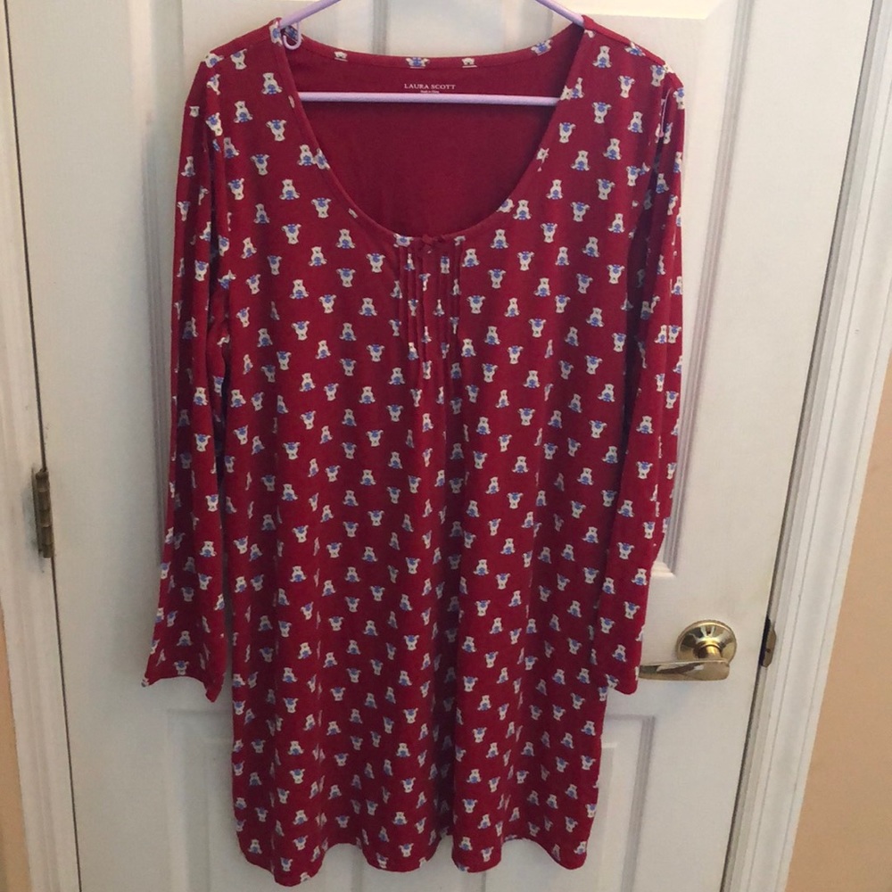 Laura Scott Night Shirt Sz L